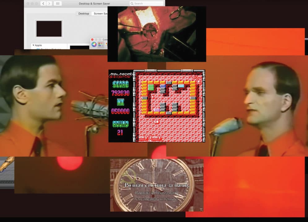 Screen shots of Shiqi Zhang and Heehyun Choi’s desktop films created for Rebecca Baron’s The Essay Film course.