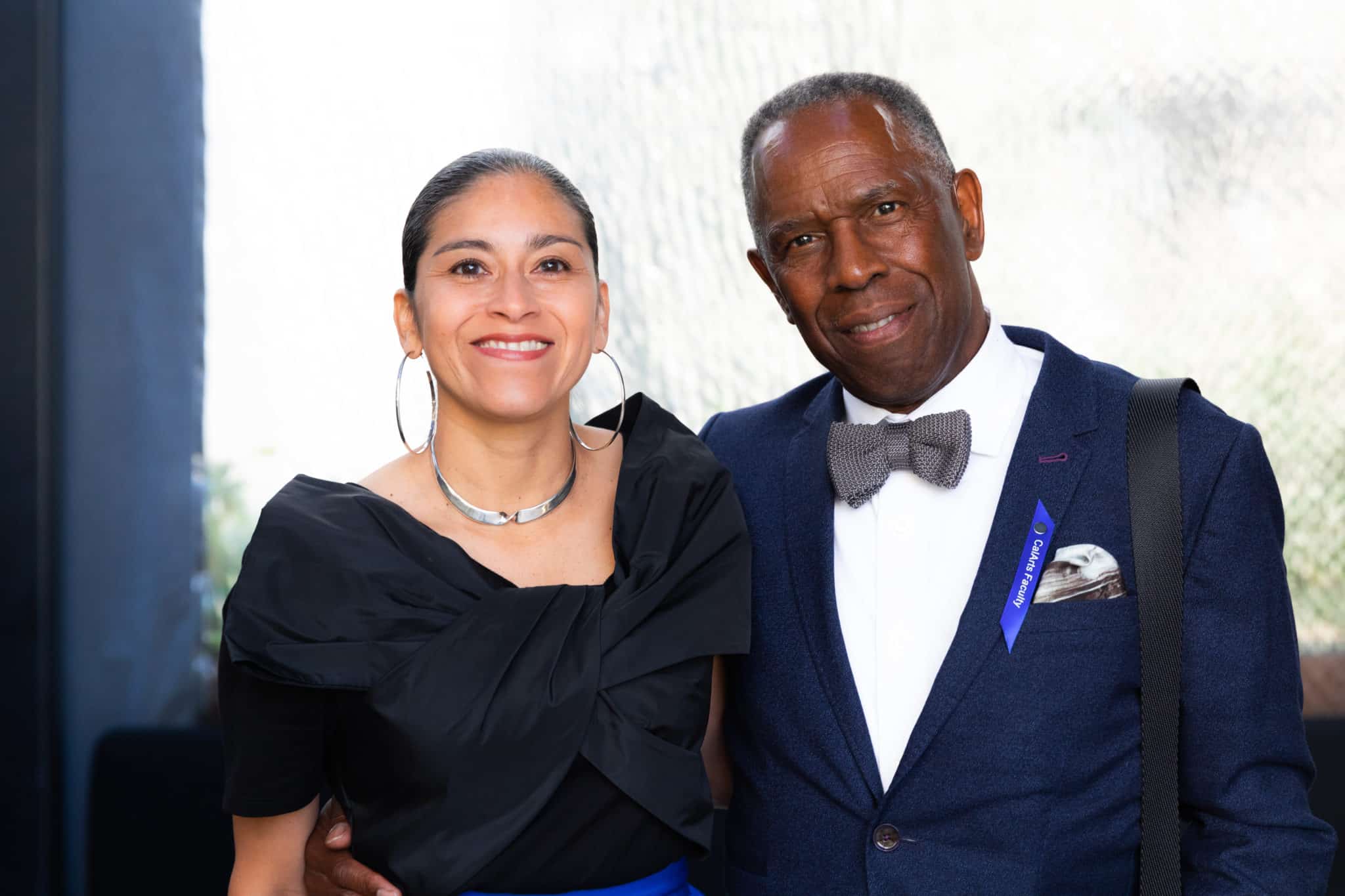 Roxanna and Charles Gaines ( Art Faculty) enjoy a photo break