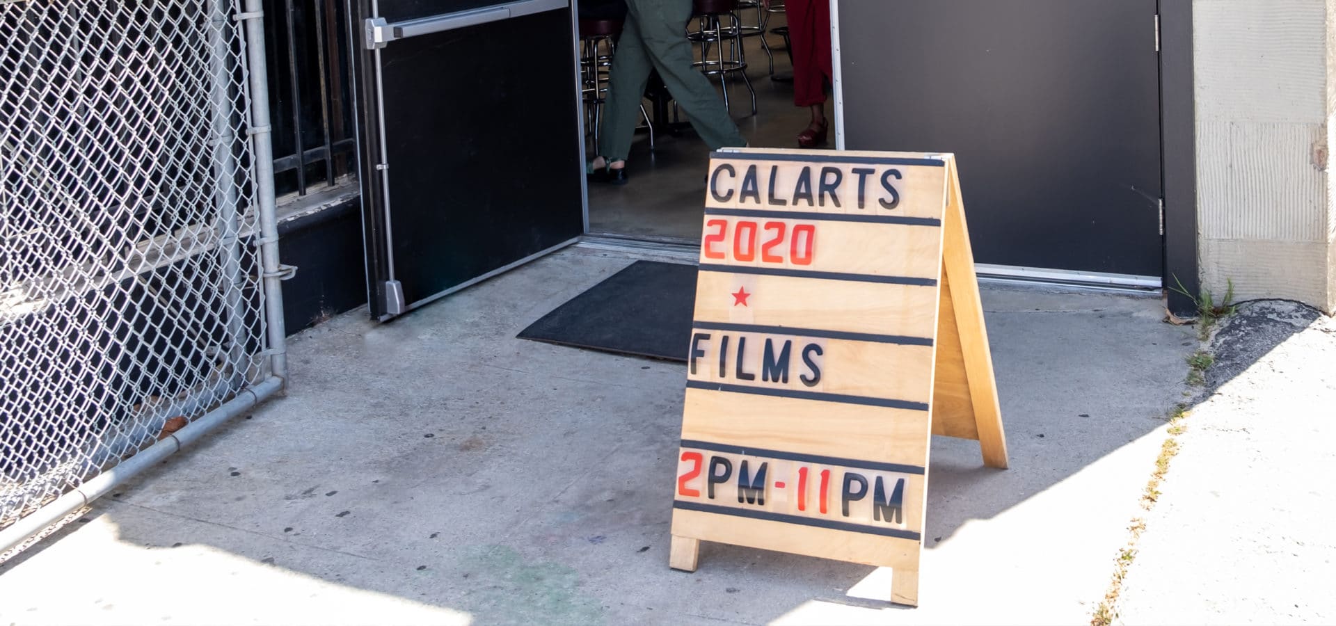 Sign in front of the 2220 Art + Archives in Los Angeles