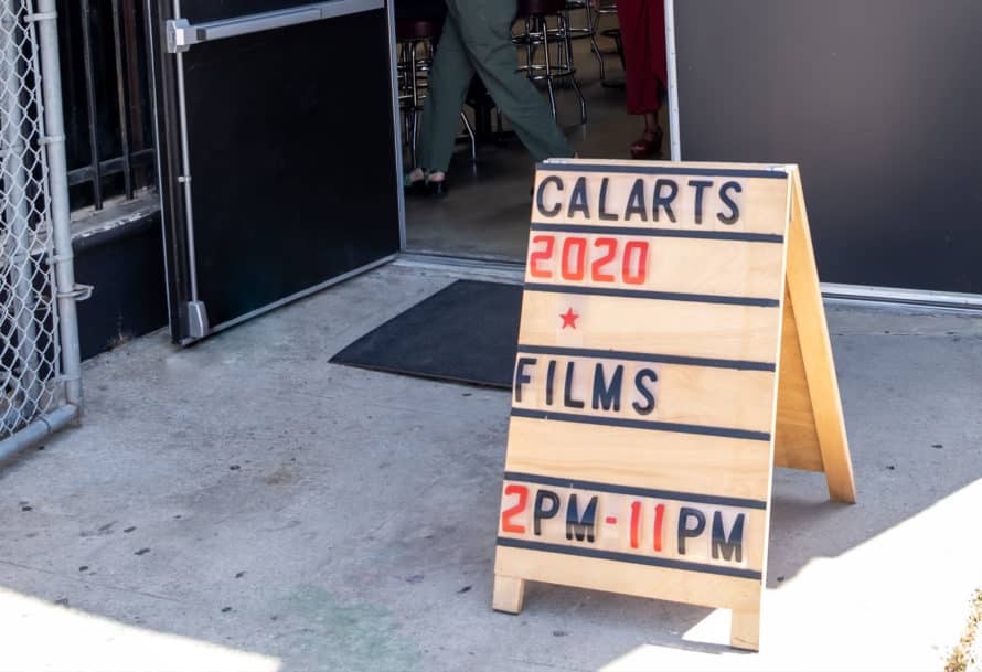 Sign in front of the 2220 Art + Archives in Los Angeles
