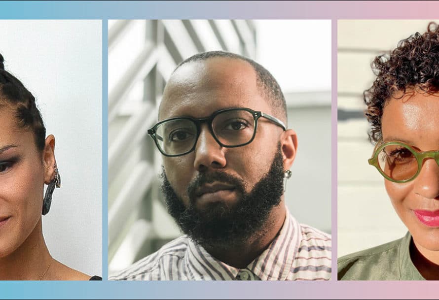 Horizontal collage image of Alicia Piller, Devin Kenny, and Nana Adusei-Poku