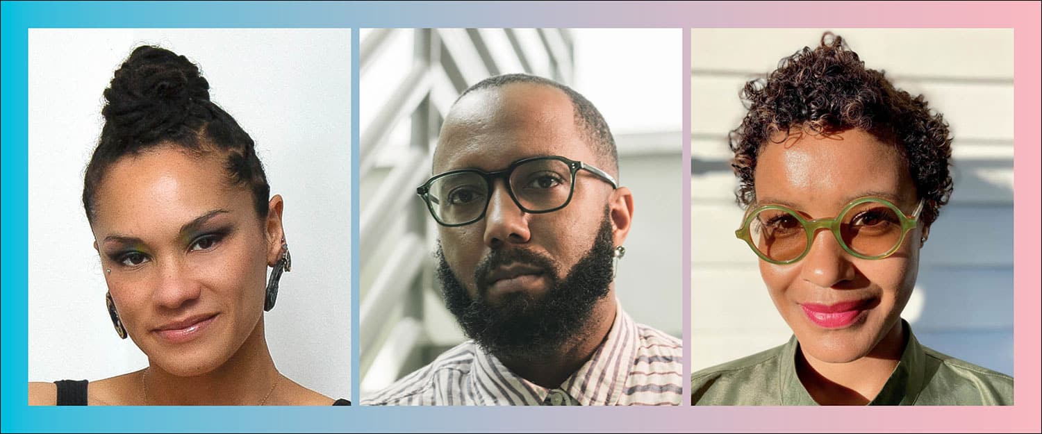 Horizontal collage image of Alicia Piller, Devin Kenny, and Nana Adusei-Poku